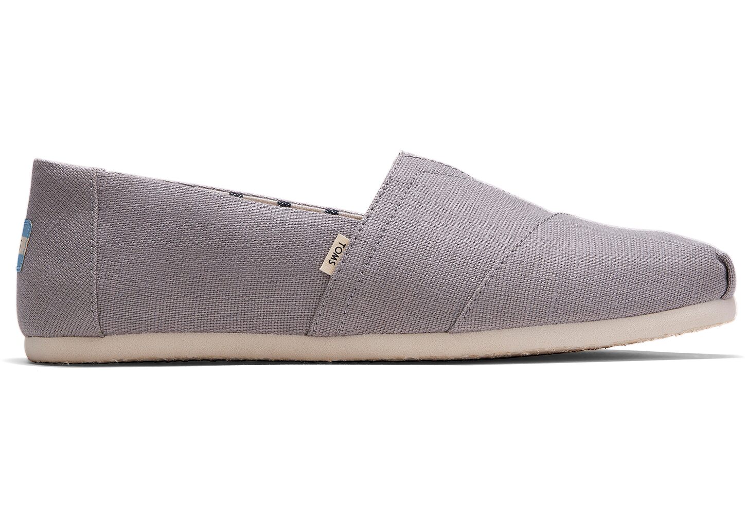 Toms Classics Canvas - Mens Alpargata Espadrilles - Grey - NZ - 435689DZW